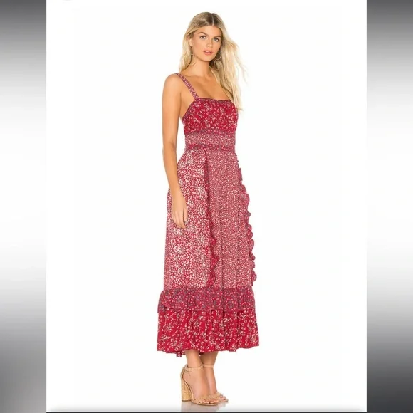 Free People | Dresses | Free People Yesica Maxi Dress Red | Poshmark